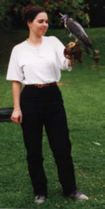 cecile et un faucon